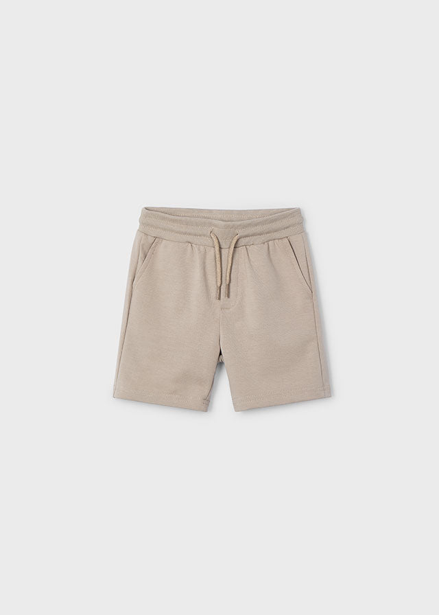 MAYORAL TODDLER BOY 611 BEIGE SOFT JERSEY SHORTS