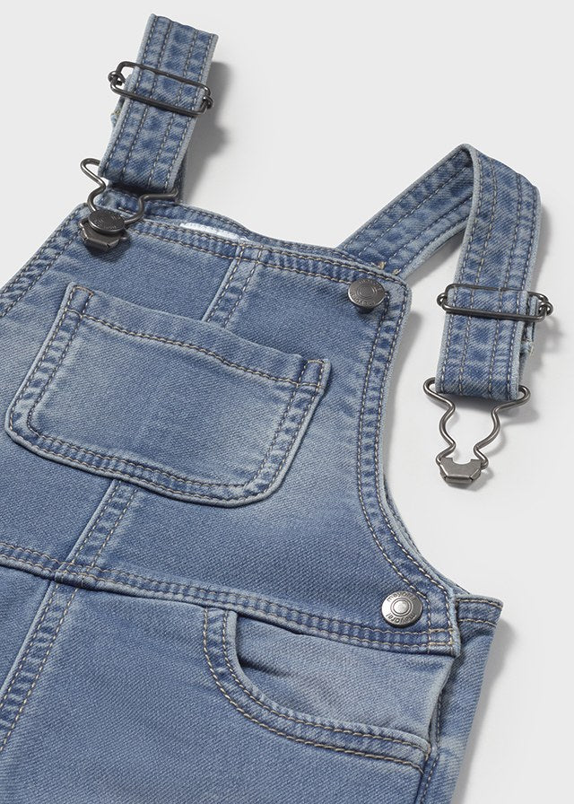 MAYORAL TODDLER BOY 1645 SOFT WASHED DENIM DUNGARESS