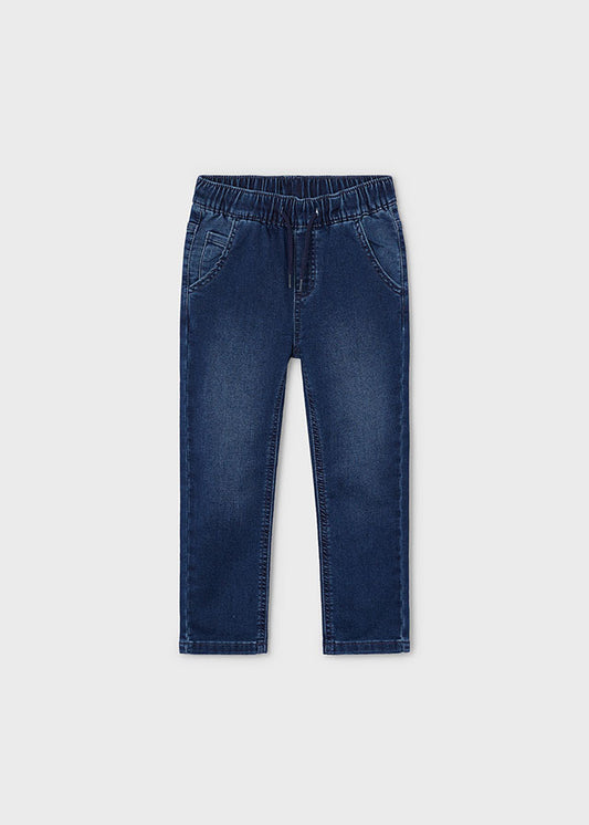 MAYORAL BOYS NAVY WASHED JOGGER STYLE DENIMS  9YRS ONLY  SALE