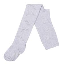 ADEE GIRLS TIGHTS TRUDY  LIGHT GREY MARL DIAMONTE DETAIL 3/4YRS ONLY    SALE