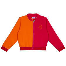 ADEE GIRLS MANDY BOMBER JACKET  HOT PINK/ORANGE 4YRS ONLY   SALE