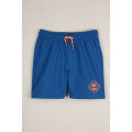 TIMBERLAND KID BOYS T60478 BEACH TO WATER BRIGHT BLUE SHORTS ORANGE ACCENTS