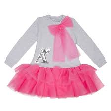 ADEE GIRLS DRESS THEA GREY MARL JERSEY DRESS WITH TULLE BOTTOM BOW AND SEQUIN DETAIL 7,8 & 10YRS  SALE