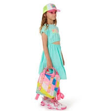BILLIEBLUSH GIRLS COTTON DRESS U20188 TURQUOISE SEQUIN DETAIL CUT OUT DETAIL 5 & 6YRS  SALE