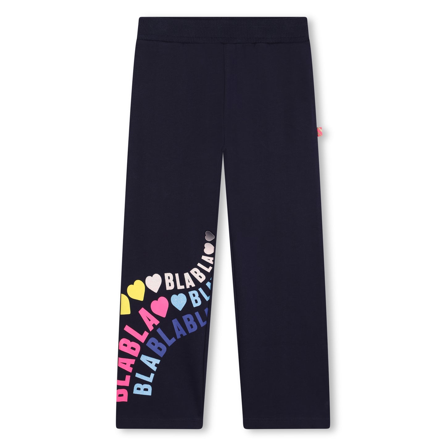 BILLIEBLUSH GIRLS NAVY JOGGER BOTTOMS U20442 SPARKLE  BRANDIND ON FLARED LEG 6YRS ONLY   SALE