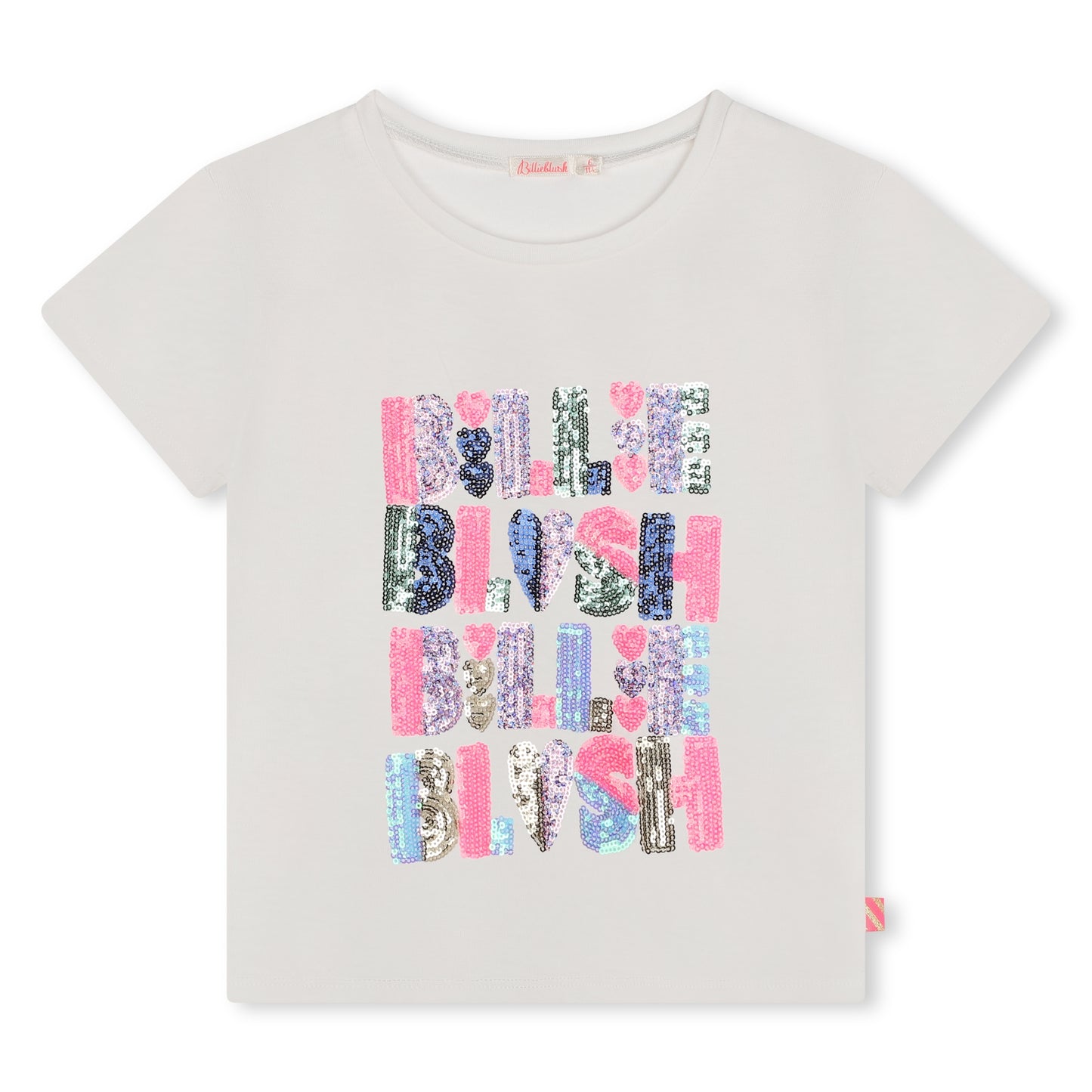 BILLIEBLUSH GIRLS CREAM TEE U20493 SEQUIN DETAIL 6YRS ONLY   SALE